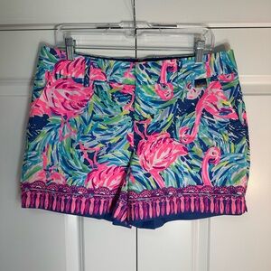 Lilly Pulitzer Pink Flamingo Print Shorts